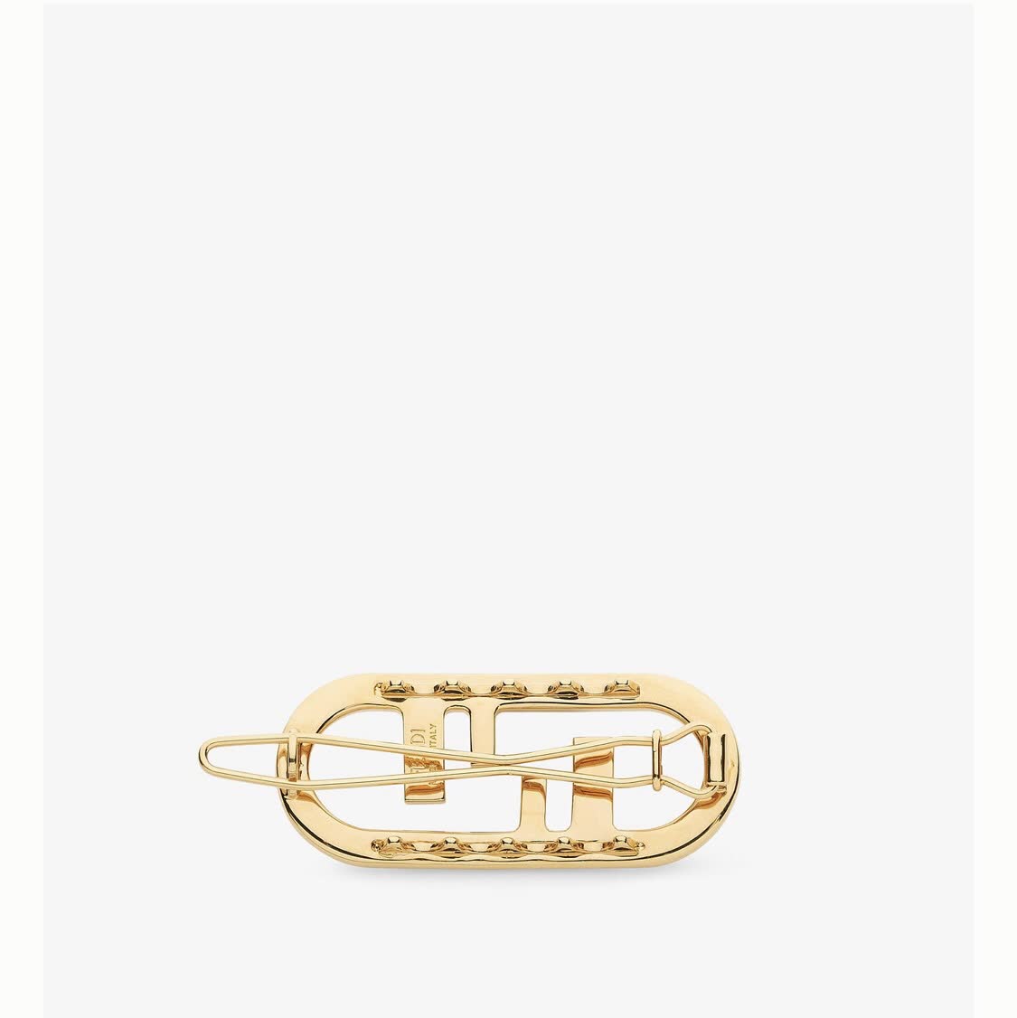 Fendi Hair Clip - Gold Bar Design